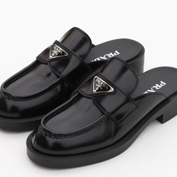 š¤Prada leather logo mules. size 36. come with box and dust bag. - Picture 1 of 8